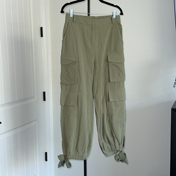 ANTHROPOLOGIE If By The Sea Olive Green Cargo Pants Size Medium. New with Tags - Picture 5 of 16